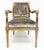 Vintage Italian Neoclassical Carved Wood Armchairs, Newly Upholstered, Pair For Sale - Image 4 of 12