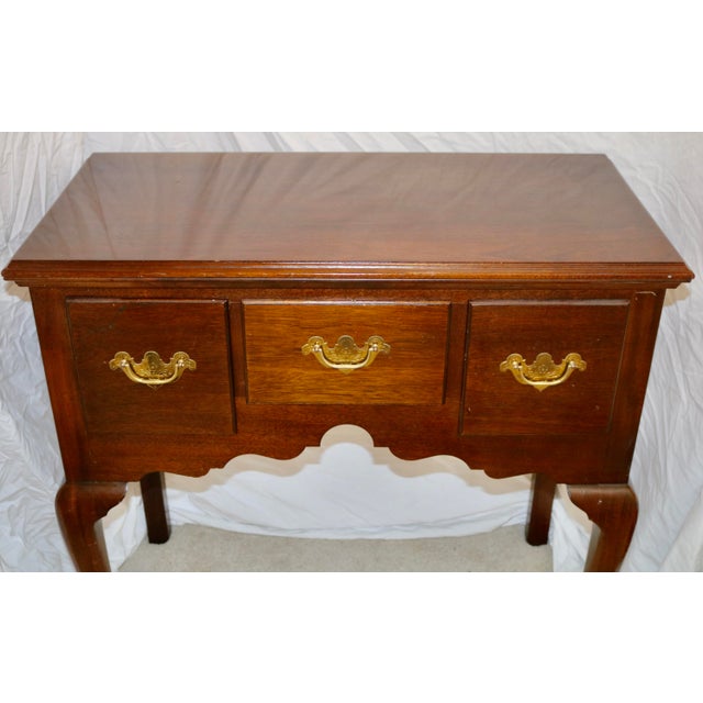 Dresser Chest Queen Anne Mahogany. The frame is mahogany, the drawer interiors are oak. Front legs are Queen Anne. The...