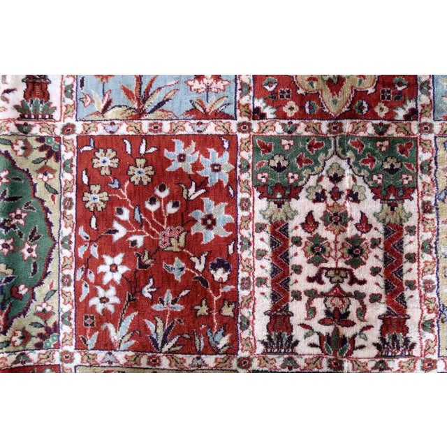 1970s Vintage Persian Qum Style Rug 8' X 11.5' For Sale - Image 9 of 13