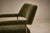 Metal Brazilian Modern Pair of Armchairs in Aged Brass & Olive Green Mohair by Joaquim Tenreiro, 1950s For Sale - Image 7 of 17