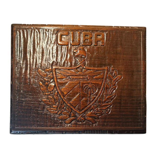 1930s Vintage Wooden Box For Sale - Image 4 of 11