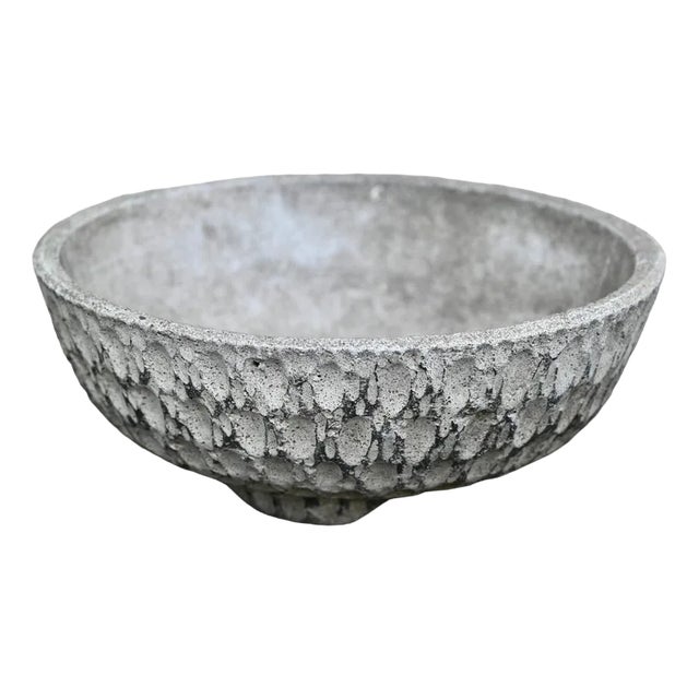 Large Brutalist Patineted Planter in Concrete For Sale