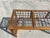 Boho Chic 1970s Boho Chic Brown Lattice Rattan Rectangular Sofa Console Table With Glass Top For Sale - Image 3 of 12