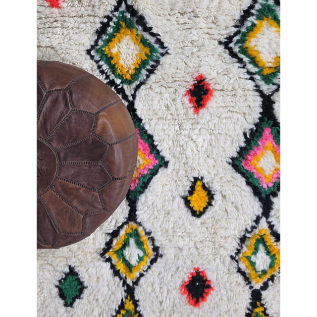 Textile Berber Symbols Moroccan Rug - 8.9 X 6.1 Ft For Sale - Image 7 of 8