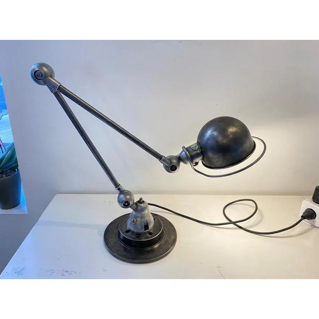 Metal Industrial Graphite Desk Lamp by Jean-Louis Domecq for Jieldé For Sale - Image 7 of 10