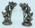 1950s Asian Bronze Hanuman Kneeling Buddhist Figure Candleholders - a Pair For Sale - Image 5 of 11