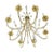 Mid-Century Modern Brass and Lucite Light Fixture Chandelier For Sale - Image 4 of 8