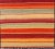 Turkish Vintage Hand Woven Turkish Kilim Runner With Stripes in Red, Green, Yellow, and Orange For Sale - Image 3 of 11