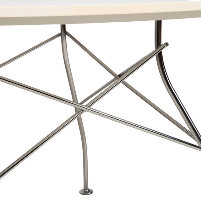 Modern Glossy Wood and Metal Dining Table from Kartell For Sale - Image 3 of 12