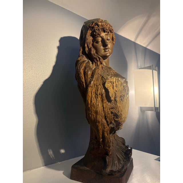 1900s Stellmacher Terracotta Bust For Sale In Washington DC - Image 6 of 12