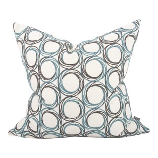 24 x 24 Demo Indigo Pillow - Down Alternative Insert For Sale