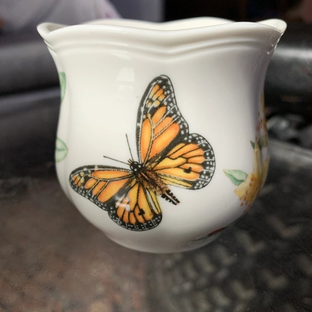 Ceramic Late 20th Century Lexox Butterfly Meadow Miniature Vase For Sale - Image 7 of 13