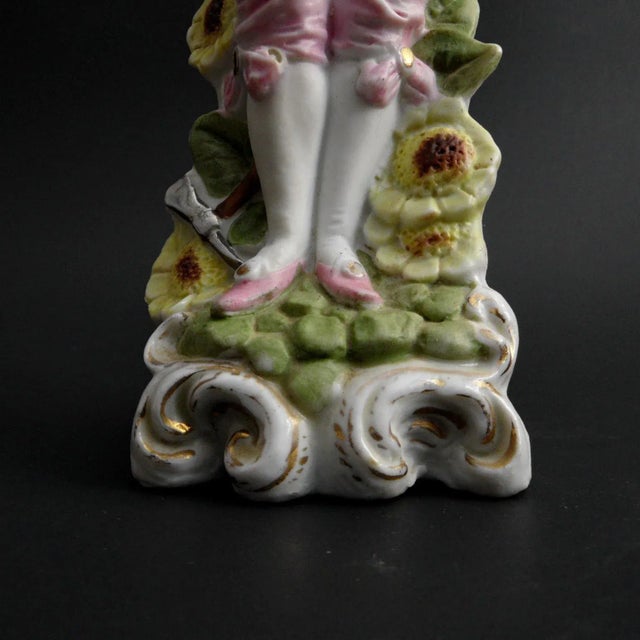 Vintage Bisque of French Renaissance Era Pic Axe Figurine For Sale In Dallas - Image 6 of 7