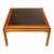 Square Oiled Walnut Faux Slate Top Coffee Table For Sale