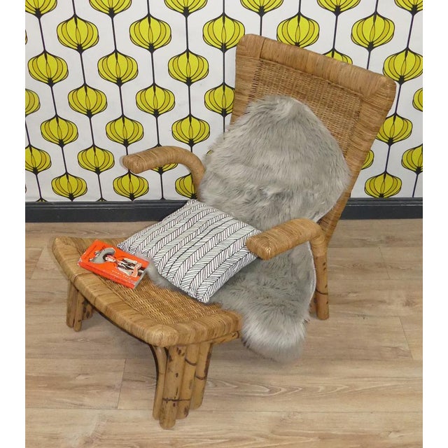 Bamboo and Rattan Lounge Chair from Arco, 1960s For Sale - Image 10 of 15