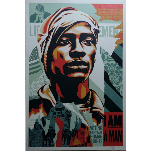 Shepard Fairey, Voting Rights Are Human Rights, Lithograph For Sale