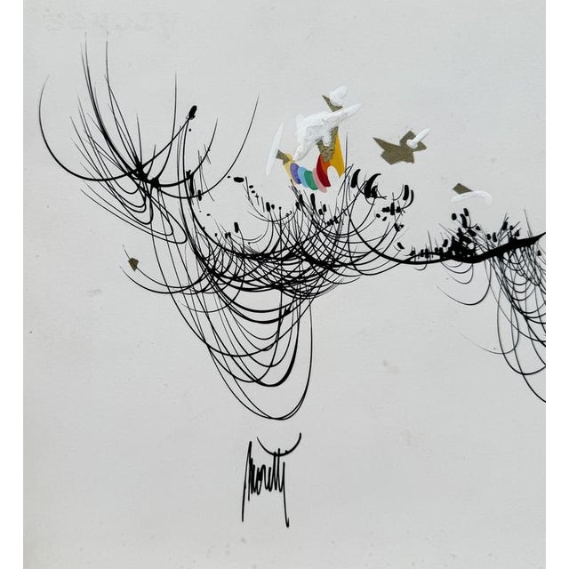 Raymond Moretti, The Flight of Thoughts, Mixed Media For Sale - Image 6 of 7
