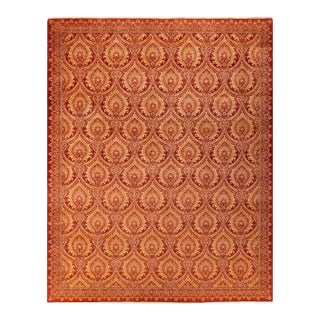Mogul, One-of-a-Kind Hand-Knotted Area Rug - Red, 9' 2" x 11' 6" For Sale