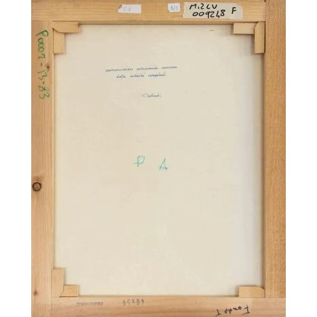 Modern Alberto Gallerati, Announcement Kindly Granted, Oil on Canvas, 1970s For Sale - Image 3 of 4