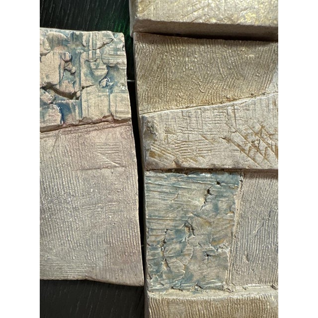 Ceramic Abstract Bas Relief, 1970s, Ceramic For Sale - Image 7 of 11