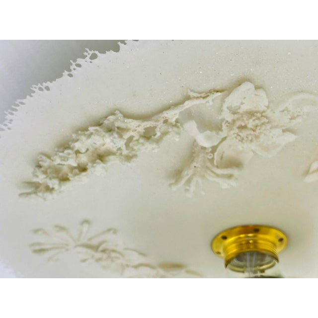 Luca for Fermaluce Cream Resin Brass Flush Mount Light, Italy 2022, Labeled For Sale - Image 16 of 17
