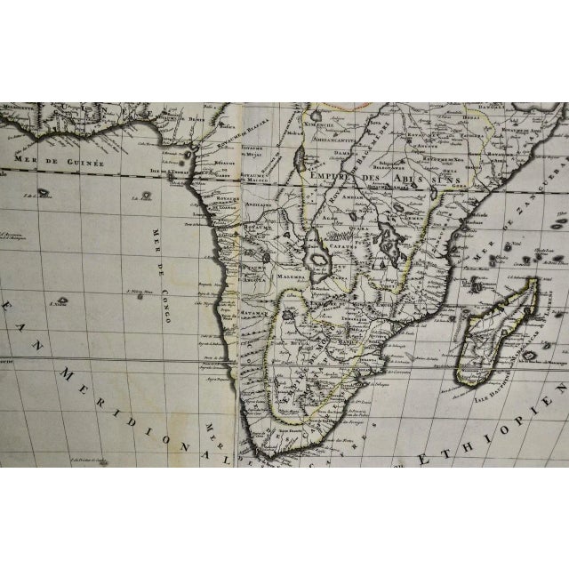 Africa: A Large 17th Century Hand-Colored Map by Sanson and Jaillot, 1692 For Sale In San Francisco - Image 6 of 9