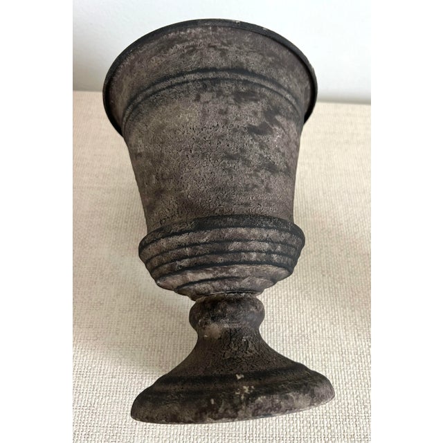 French Metal Urn Cachepot For Sale In Miami - Image 6 of 8