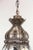 Moroccan Moorish Filigree Metal and Clear Glass Lantern For Sale In Palm Springs - Image 6 of 7