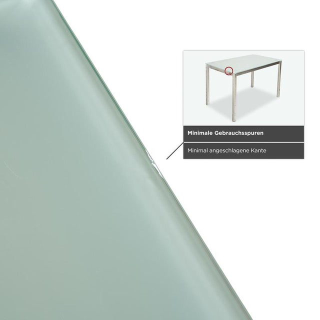 Silver and Glass Dining Table from Calligaris For Sale - Image 4 of 11