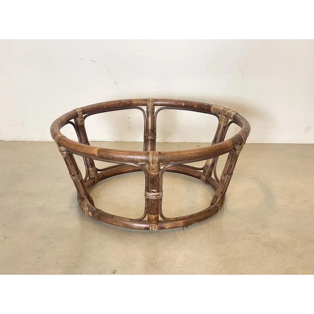 Wood Vintage Bamboo Armchair, 1970s For Sale - Image 7 of 8