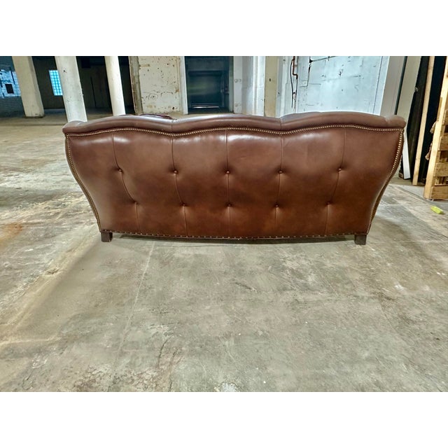 Hancock & Moore Brown Leather 'Redford' Sofa - Recently Made in North Carolina For Sale In Saint Louis - Image 6 of 8