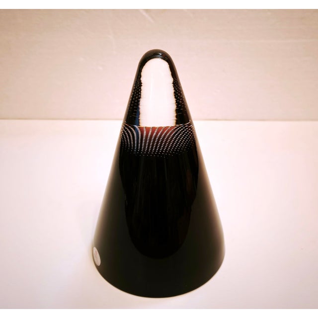 Art Glass Vase and Cone Sculpture by Pavel Havelka for Princ, 1990s, Set of 2 For Sale - Image 16 of 18