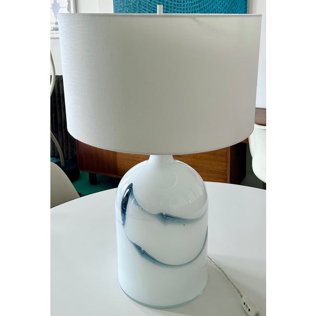 Holmegaard Sakura Glass Table Lamp by Michael Bang Denmark For Sale In New York - Image 6 of 10