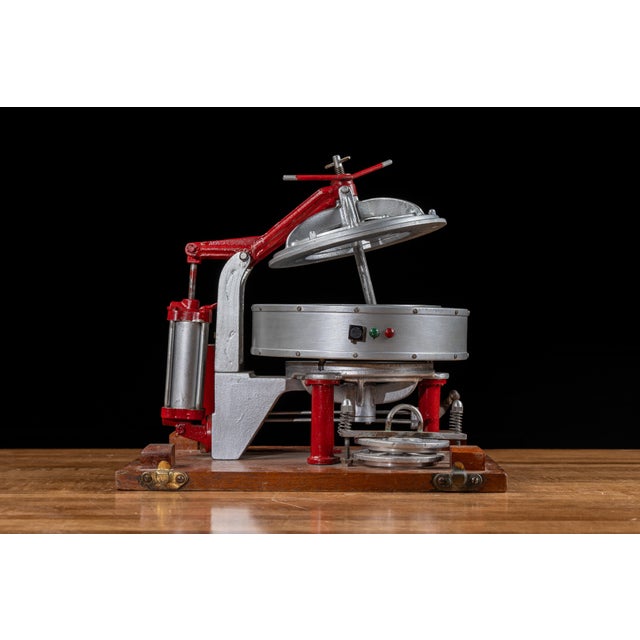 Gray Vintage Salesman Sample Tire Vulcanizing Machine For Sale - Image 8 of 16