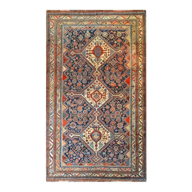 Early 20th Century Ghashgaei Rug For Sale