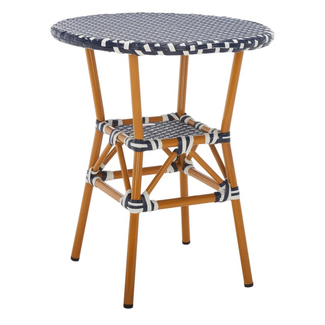 California Bistro Table - Navy/White For Sale In Philadelphia - Image 6 of 7