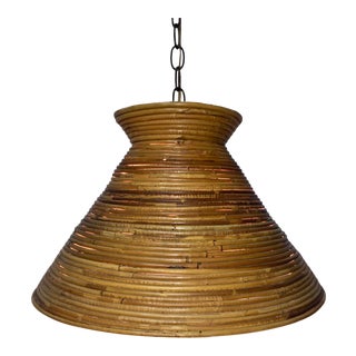 1970s Space Age Style Pencil Bamboo Chandelier For Sale