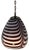 Vintage Murano Mauve Zebra Striped Art Glass Pendant Light For Sale - Image 10 of 18