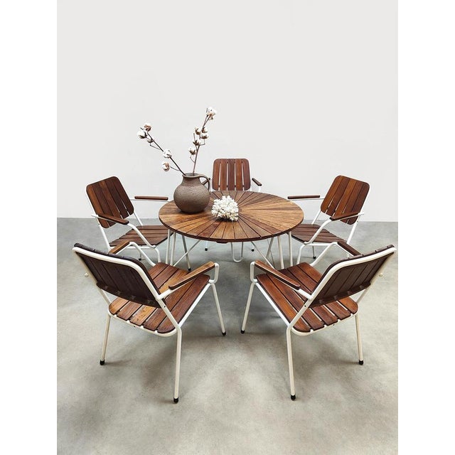Vintage Danish Stacking Garden Set, 1960s, Set of 6 For Sale - Image 3 of 7