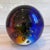 Large 10 Lbs. Studio Art Glass Sphere Controlled Bubble Orb Murano Style Decor Rainbow Paper Weight For Sale In Los Angeles - Image 6 of 13