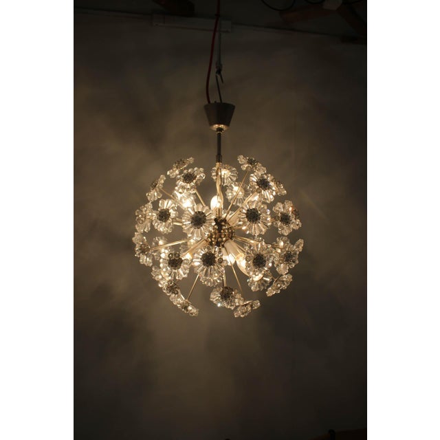 Dandelion Chandelier from Preciosa, 1970s For Sale - Image 12 of 13