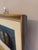 Mid-Century Modern Swedish "Whispers" Vintage Figurative Portrait Mixed Media Painting, Framed For Sale - Image 9 of 13