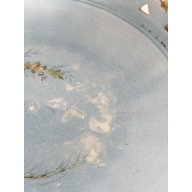 Blue 19th Century Porcelain Fruit Bowl, Germany For Sale - Image 8 of 15