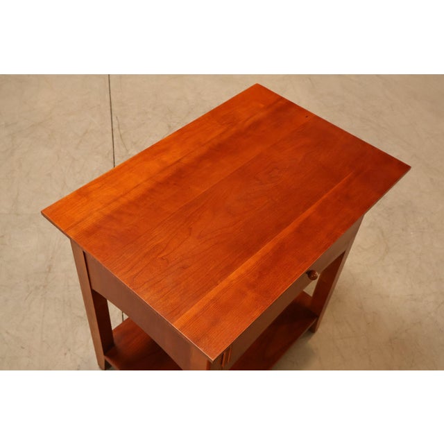 Thomasville 'Impressions' Mission Style Pair of Cherry Nightstands For Sale In Philadelphia - Image 6 of 18