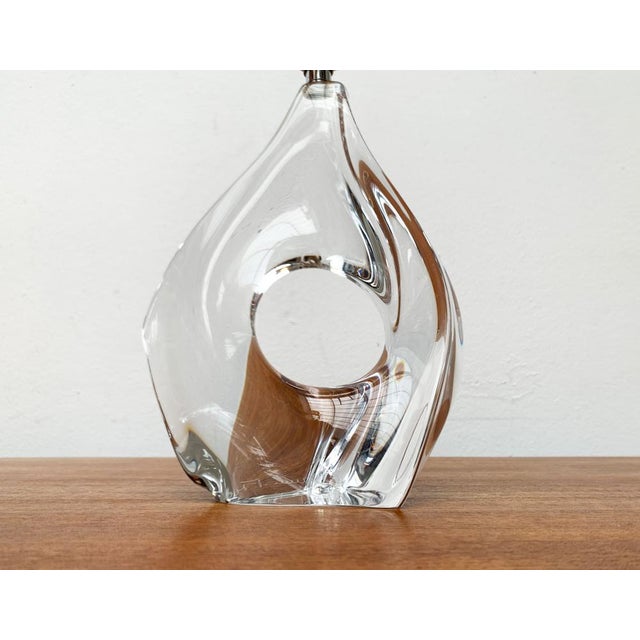 Mid-Century French Glass Table Lamp from Daum, 1960s For Sale - Image 13 of 18