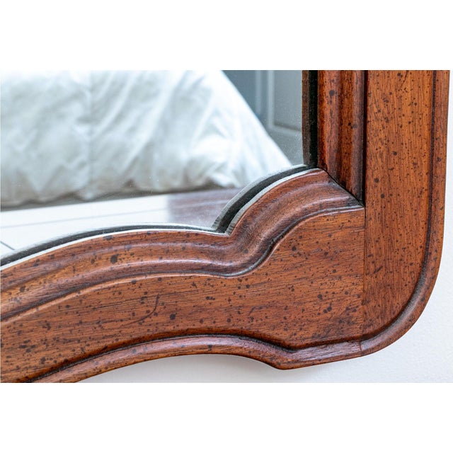 Vintage French Provincial Carved Fruitwood Mirror by John Stuart for John Widdicomb For Sale - Image 12 of 16