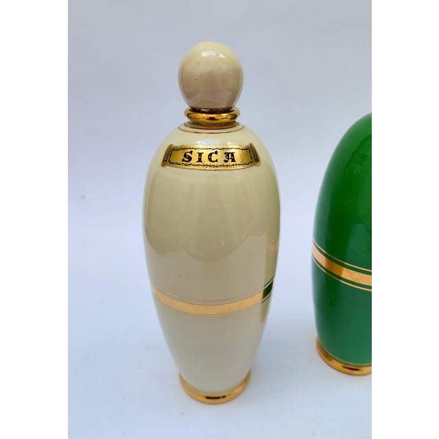 1950s Vintage Ceramic Bottles from Pucci, 1950s, Set of 2 For Sale - Image 5 of 10