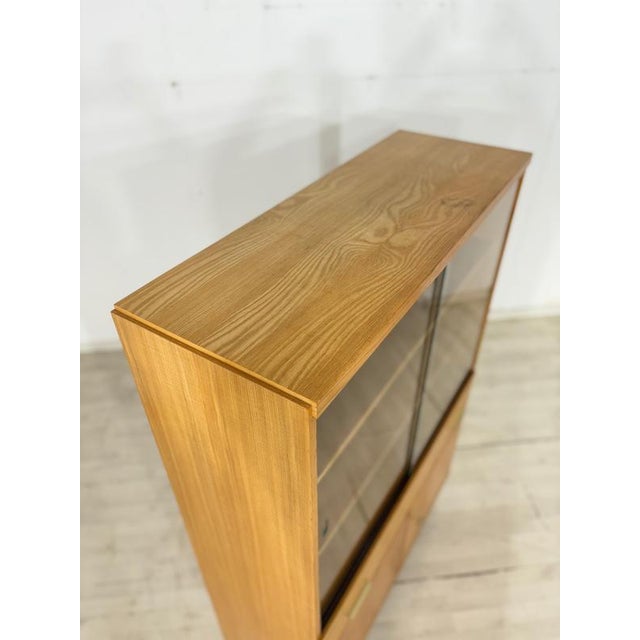 Mid-Century Modern Bookcase in Elm, 1960s For Sale - Image 5 of 12
