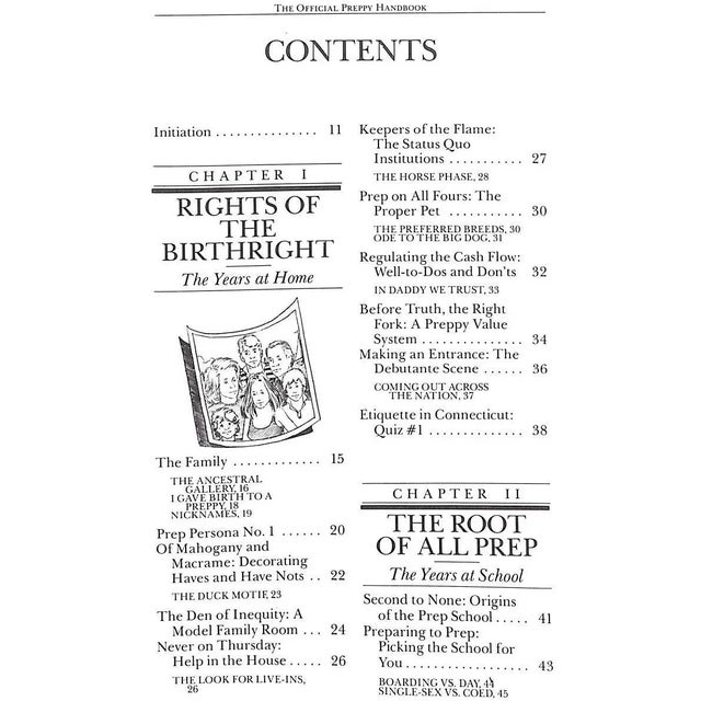 Traditional "The Official Preppy Handbook Uk Edition" 1981 Birnbach, Lisa [Edited By] For Sale - Image 3 of 16