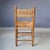 1960s Wooden Chair with Rush Seat and Backrest, 1960s For Sale - Image 5 of 8